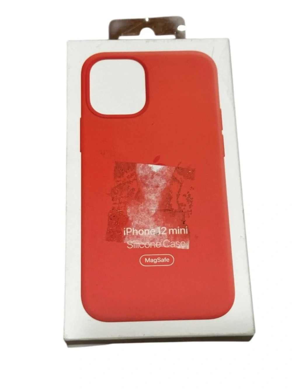 Apple iPhone 12 mini Silicone Case in Red with MagSafe